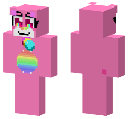 Rainbow Cheer Bear Minecraft Bedrock skin