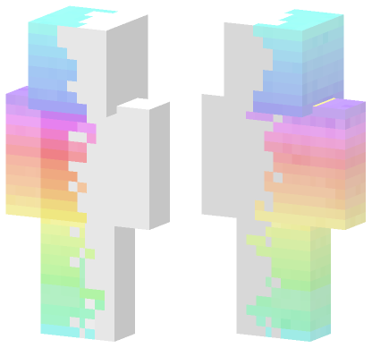 Rainbow Gradient Skin Minecraft Bedrock skin