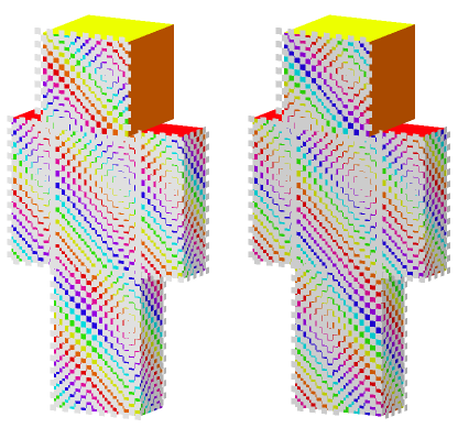 Rainbow Monstrosity Minecraft Bedrock skin