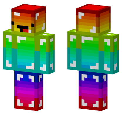 Rainbow Speky Minecraft Bedrock skin