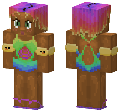 Rainbow Swimsuit Minecraft Bedrock skin