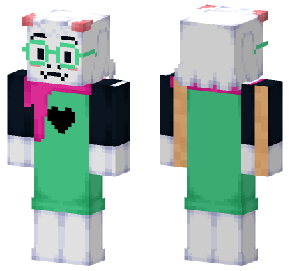 Ralsei Hatless Deltarune Minecraft Bedrock skin