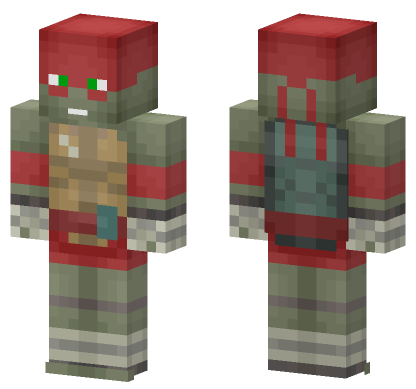Raphael TMNT Skin Minecraft Bedrock skin