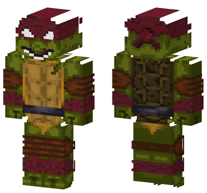 Raphael TMNT Skin Minecraft Bedrock skin