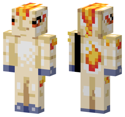 Rapidash Pokemon Skin Minecraft Bedrock skin