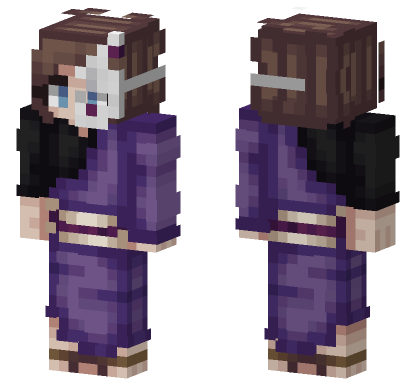 Raya Purple Outfit Minecraft Bedrock skin