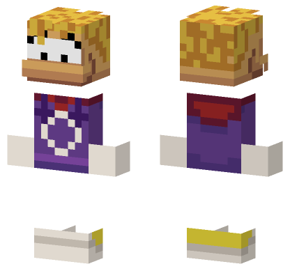 Rayman Skin Minecraft Bedrock skin