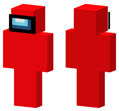 Red Among Us Skin Minecraft Bedrock skin