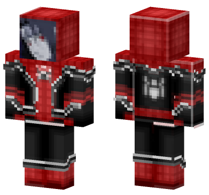 Red And Black Spider Suit Minecraft Bedrock skin