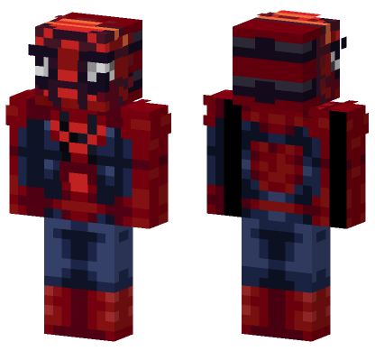 Red And Blue Spiderman Suit Minecraft Bedrock skin