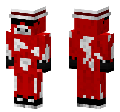 Red And White Outfit Minecraft Bedrock skin