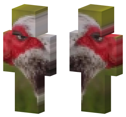 Red Bird Minecraft Bedrock skin