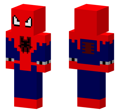Red Blue Spider-Man Suit Minecraft Bedrock skin