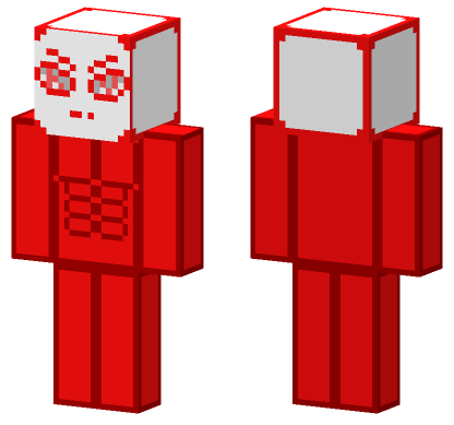 Red Brick Figure Minecraft Bedrock skin