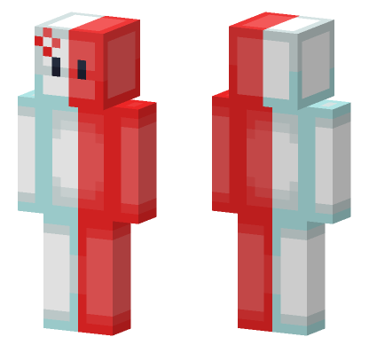 Red Bunny Minecraft Bedrock skin