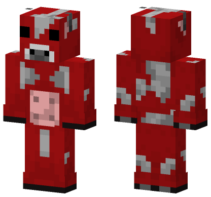 Red Cow Skin Minecraft Bedrock skin