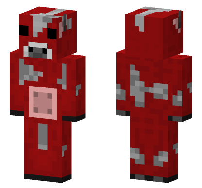 Red Cow Skin Minecraft Bedrock skin