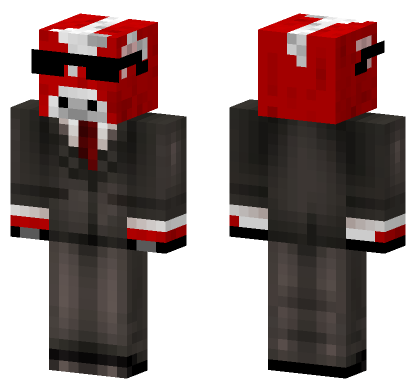 Red Cow Suit Minecraft Bedrock skin