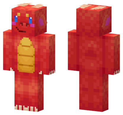 Red Dragon Skin Minecraft Bedrock skin
