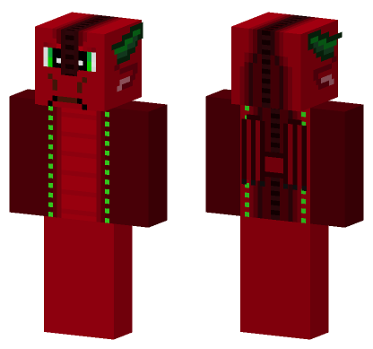 Red Dragon Skin Minecraft Bedrock skin
