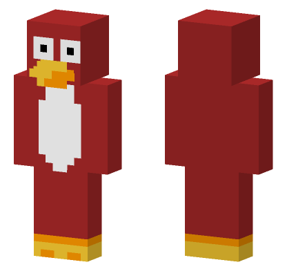 Red Duck Skin Minecraft Bedrock skin