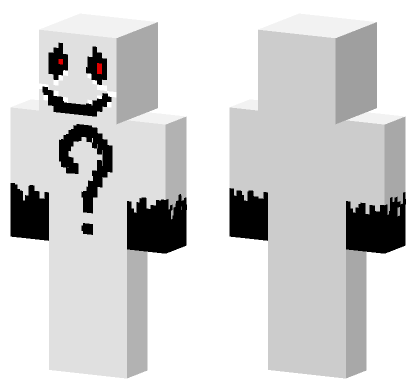 Red Eyed Question Mark Minecraft Bedrock skin
