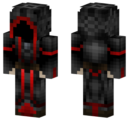 Red Eyed Warrior Minecraft Bedrock skin