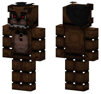 Red Eyes Freddy 2022 Minecraft Bedrock skin