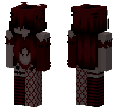 Red Girl 3 Minecraft Bedrock skin