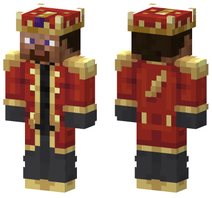 Red Gold Mage Minecraft Bedrock skin