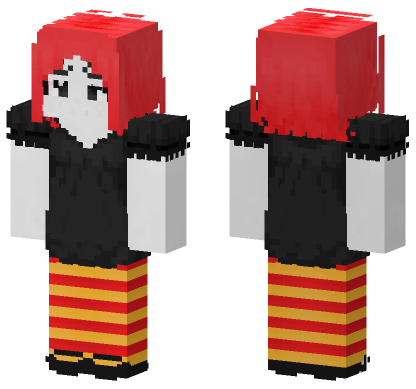 Red Haired Dragon Warrior Minecraft Bedrock skin