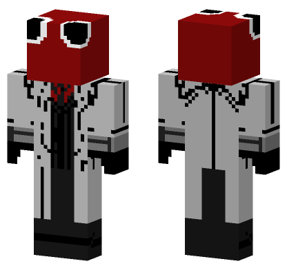 Red Hat Figure Minecraft Bedrock skin