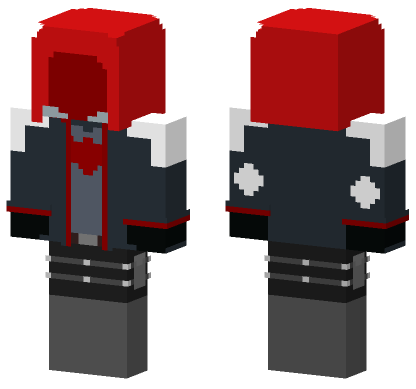 Red Hood Batman Arkham Knight Minecraft Bedrock skin