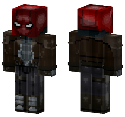 Red Hood Batman Minecraft Bedrock skin