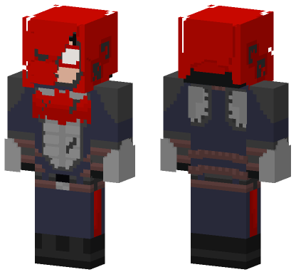 Red Hood Dam Minecraft Bedrock skin