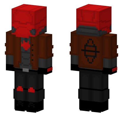 Red Hood Dccomics Minecraft Bedrock skin