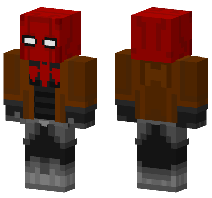 Red Hood Skels Ver Minecraft Bedrock skin