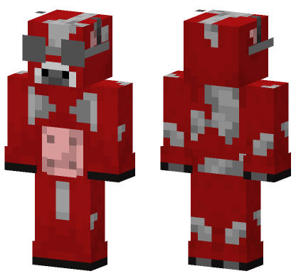 Red Pig Skin Minecraft Bedrock skin