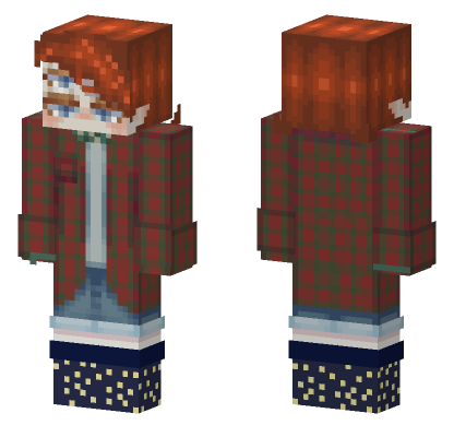 Red Plaid Dress Minecraft Bedrock skin