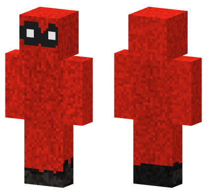 Red Player Contest Minecraft Bedrock skin