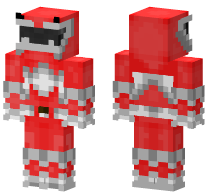 Red Ranger Skin Minecraft Bedrock skin