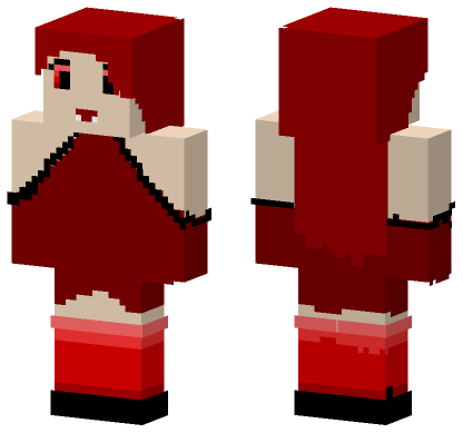 Red Vampire Minecraft Bedrock skin