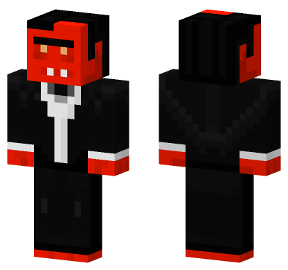 Red Vampire Suit Minecraft Bedrock skin