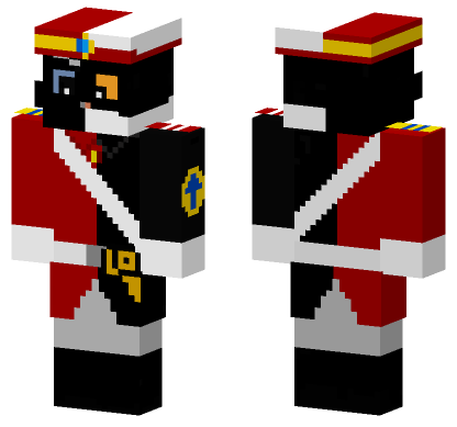 Red White Black Astronaut Minecraft Bedrock skin