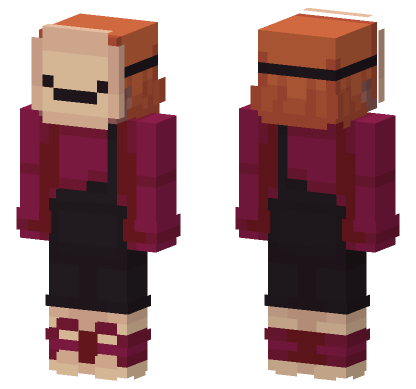 Red Witch Hat Minecraft Bedrock skin