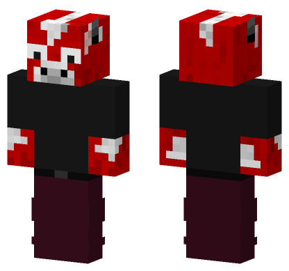 Red Wolf Skin Minecraft Bedrock skin