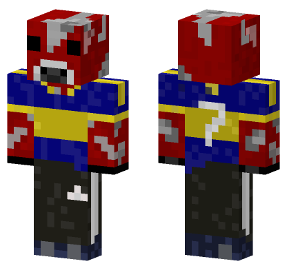 Red Wolf Skin Minecraft Bedrock skin