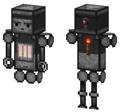 Redstone Robot Minecraft Bedrock skin
