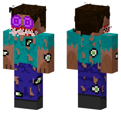 Refract Herobrine Encounter Minecraft Bedrock skin
