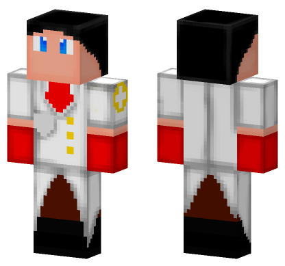 Remastered Medic Skin Minecraft Bedrock skin